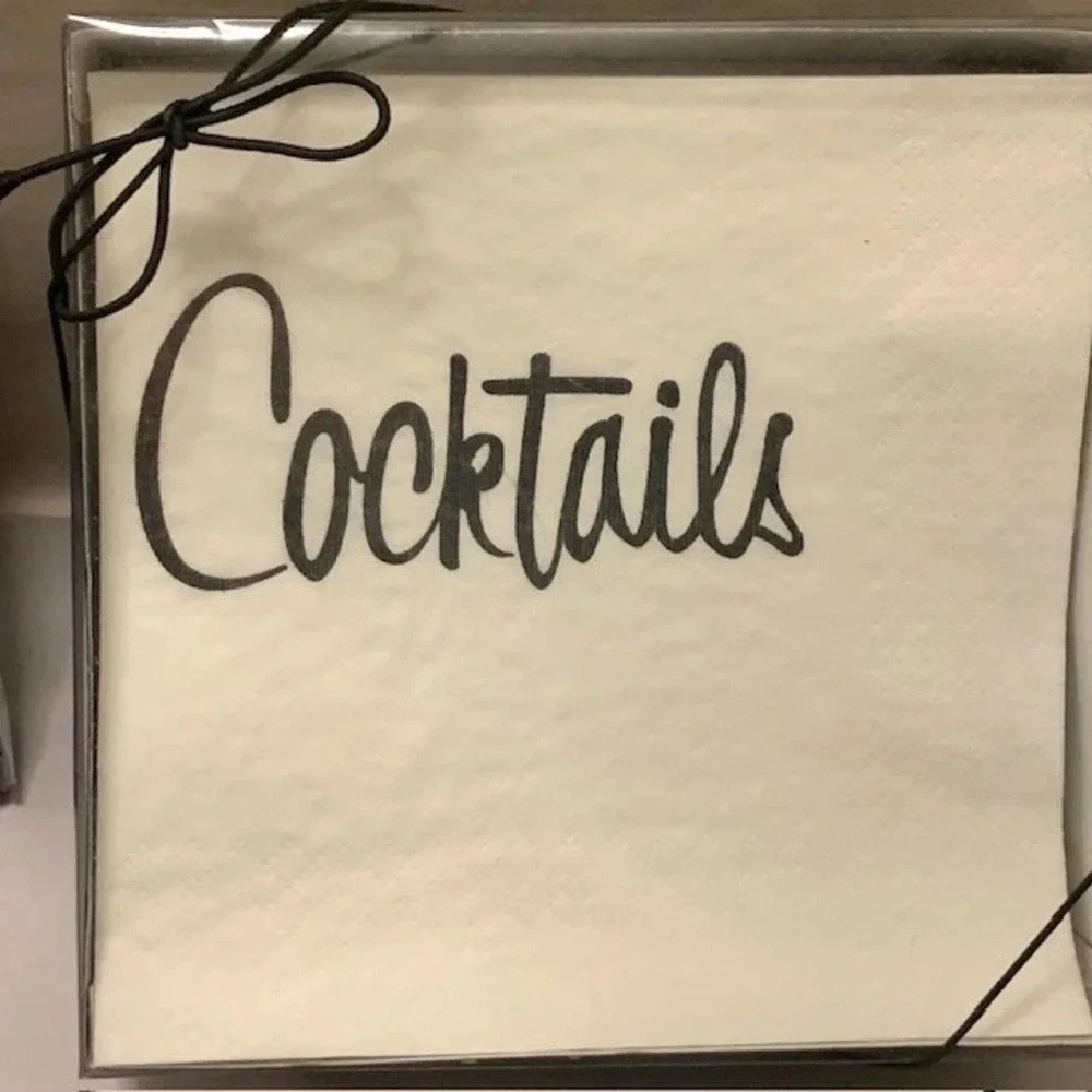 Cocktail Napkin LOT Holiday Retro Birthday Party Christmas Napkin Barware VTG
